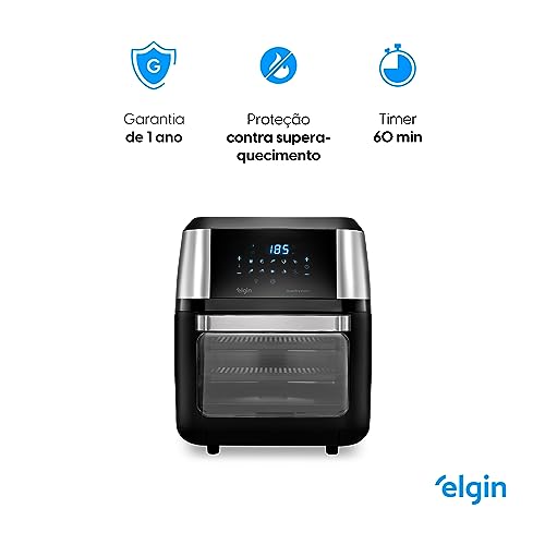 Fritadeira Forno Oven Fry 4 em 1 Elgin 12 Litros 110V - Assa, Frita sem óleo, Desidrata e Reaquece A