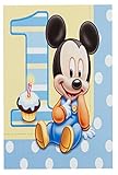 16 Count Mickey's 1st Birthday Lunch Napkins, Blue