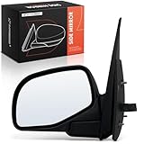 A-Premium Driver Side Power Door Mirror - Compatible with Ford Explorer & Mercury Mountaineer, 2002 2003 2004 2005 - Non-Heated Manual Folding Black Outside Rear View Mirror - Replace# 1L2Z17683AAA