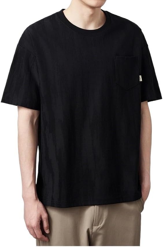 Men's Short Sleeves Fashion Round Neck Loose T-Shirt Outdoor Breathable Casual Cotton Sweat-Wicking Vest
