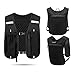 Menolana Hydration Vest Pack for Men Women, Adjustable Running Vest Lightweight Breathable for Biking Jogging Hiking Climbing Outdoor, Black