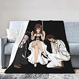 Vampire Anime Knight Blanket Super Soft Classics Flannel Fleece Blanket Fashion Graphic Blanket for Couch Bed Camping 60'X50'