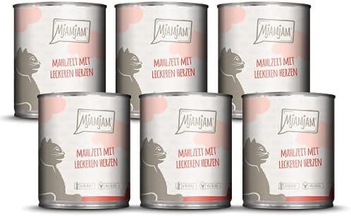 MjAMjAM - premium wet food for cats - pure meat enjoyment - delicious kangaroo, pack of 6 (6 x 400 g), grain-free with extra meat