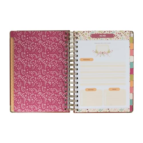 Meu plano perfeito, capa couro, clássica | Planner 2025