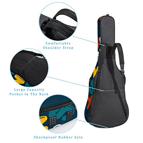 Housse étanche pour guitare acoustique avec double bandoulière et poche Motif camouflage vert, Multicolore 10., 42.9×16… - Les Beatles, Paul McCartney, John Lennon, RIngo Starr, George Harrison Housse étanche pour guitare acoustique avec double bandoulière et poche Motif camouflage vert, Multicolore 10., 42.9x16… – Image 4
