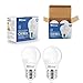 B2ocled LED Light Bulb 3W（25 Watt Equivalent） A15 Lamp 2700K Warm White CRI90+ Non-Dimmable E26/E27 Base for Home Lighting Decorative 240-Lumen 2-Pack