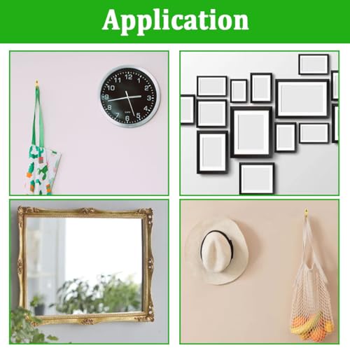 Image of 127PCS Picture Hangers,Heavy Duty Picture Hanging Hardware with Nails,Decorative Picture Hanging Kit Holds 10-100 lbs on Wooden /Drywall for Pictures,Clock,Mirror,House Decoration