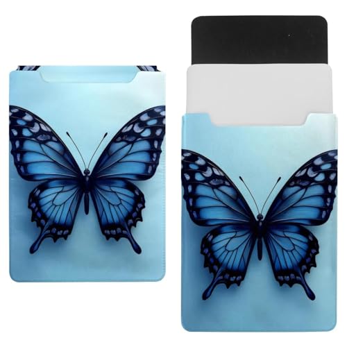 Pochette ordinateur portable 35,1 x 25,9 cm bleu papillon