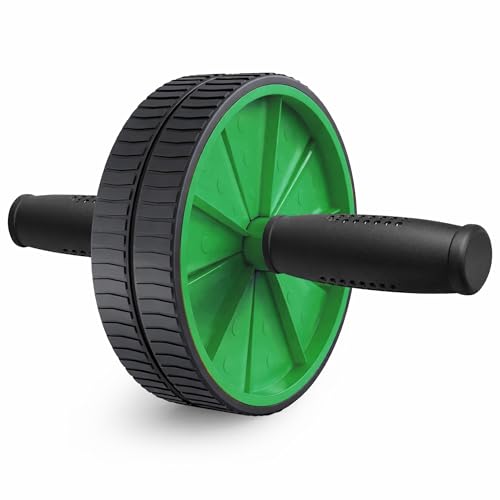 Image of Jaspo AB Drive Abs Roller Wheel with Stainless Steel Rod for Men & Women - Core Strength Training Abdominal Workout Equipment for Home Gym