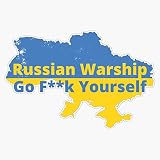 Magnet Russian Warship Go F**k Yourself Magnetic Sticker Decal 5"