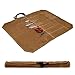 Messe mit günstig Kaufen-Hoxfly Messertasche, Messer-Rolltasche Kochmesser Rolltasche mit 7 Fächern, Messerkoffer für Messer und Löffel, Messeraufbewahrung Gewachstes Canvas-Kochmesser-Koffer für Camping, Wandern, Khaki