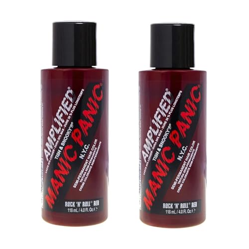 Manic Panic Rock N Roll Crema Amplificada, Vegano, Sin crueldad, Tinte Capilar Semi Permanente 2 x 118ml