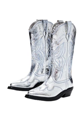 Bottes en tricot confortables et souples au design mi-haut moderne