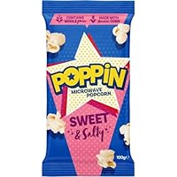 Poppin Microwave Sweet and Salty Popcorn 100 g