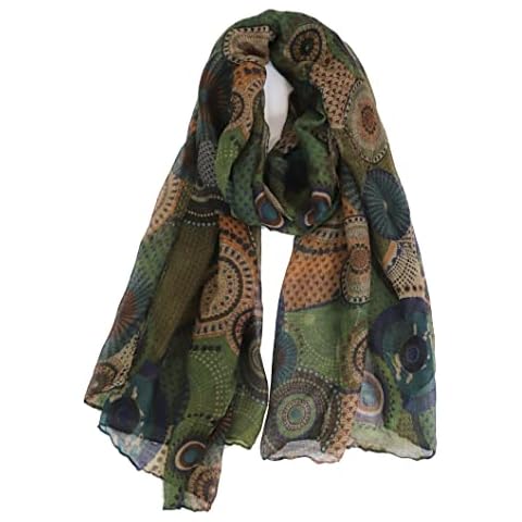 Van Der Rich ® - Foulards Écharpe Dessin Fleurs dimension Cover