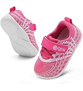 QFH Toddler Sneakers for Boys Girls Lightweight Breathable Casual Shoes Non-Slip Baby Walking Run...