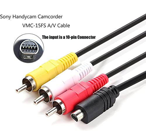 image for Tobysome Replacement Sony AV Cable for Handycam, VMC-15FS VMC-30FS 10P