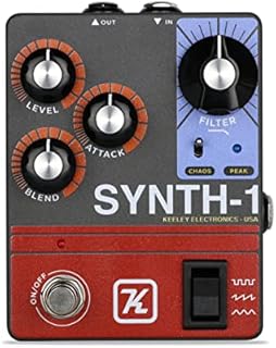 Keeley Synth-1 Reverse Attack Fuzz Wave Generator Pedal, Gray (KSynth1)