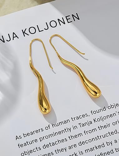14k Gold Plated Teardrop Earrings Hypoallergenic Stylish and Versatile Jewelry for Every Occasion2