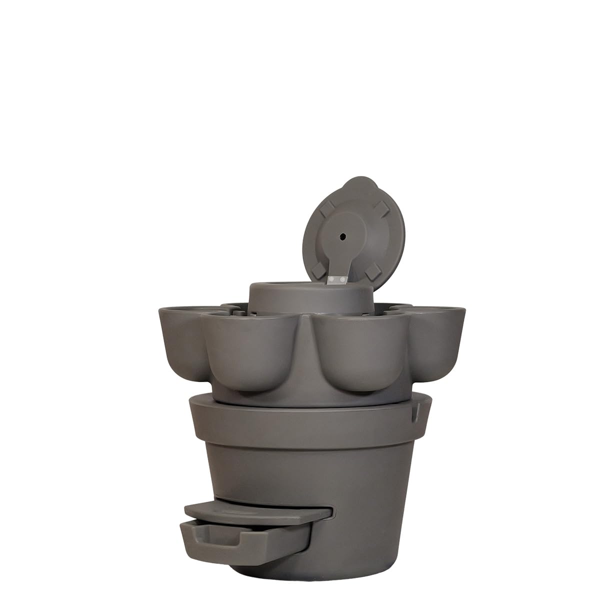 WORMgarden Gris 1 jardinières + 250gr de vers de Compost | Jardin Potager Vertical avec lombricomposteur | Cultivez Vos Fruits et légumes | Créez Votre Potager et recyclez Vos déchets