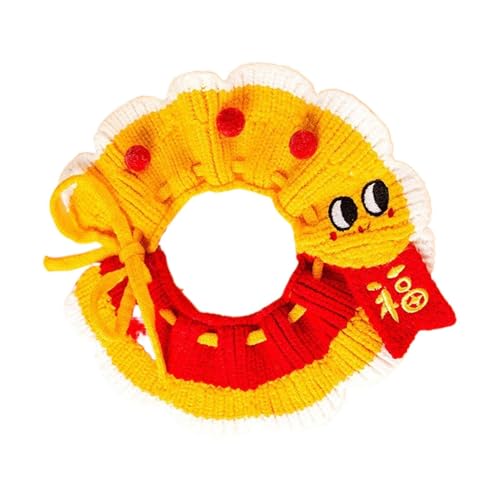 Collier en tricot pour animaux ajustable et sans irritation