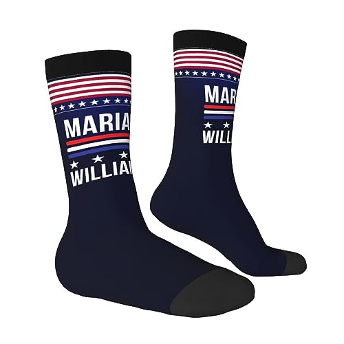 PAUPPY Marianne Williamson 2024 President Gifts Knee Socks for Women Long Tube Striped Socks Athletic Socks for Girls Youth4