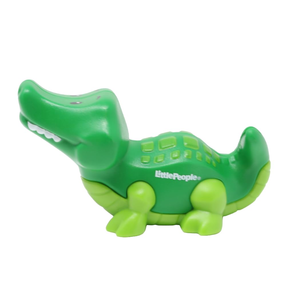 Fisher-Price Ersatzteil Little People Arche Noah Zoo Safari Dschungeltiere Spielset JLV11 - Ersatz dunkelgrüne Alligatorfigur