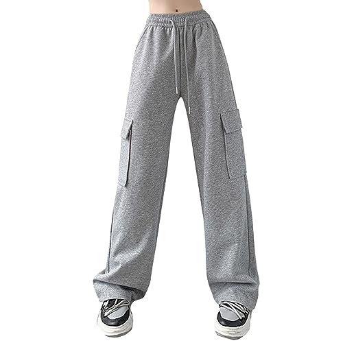 Pantalons de survêtement décontracté polaire taille haute