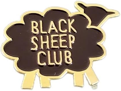 Black Sheep Club Enamel Pin Big Metal Badge Brooch Jewelry Accessory Men gift