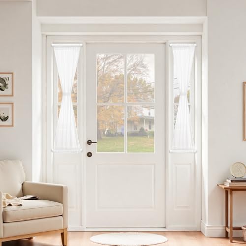 Image of 6 Pack Spring Tension Curtain Rod 8 to 12.5 Inch, DIY Mini Tension Rods No Drill for Slim Window Cupboard Closet Sidelights, White