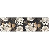 Table Runner Trivet Heat Resistant Mat Pad Waterproof Non Slip Long Decorative Countertop Protector for Kitchen Dining Table 39x12In Retro Flower