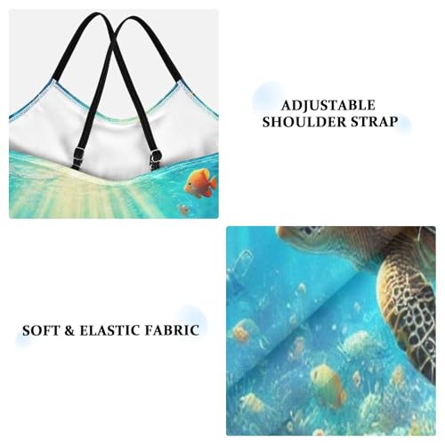 Underwater World Sealife Bathing Suits for Girls Swimsuit Summer Beach Swimwear One Piece Swimsuits3