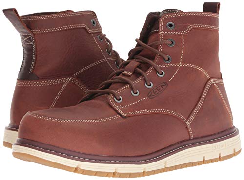 Keen Utility Mens San Jose 6" Alloy Toe Work Boot, Gingerbread/Gum, 10.5 Us #TOP6