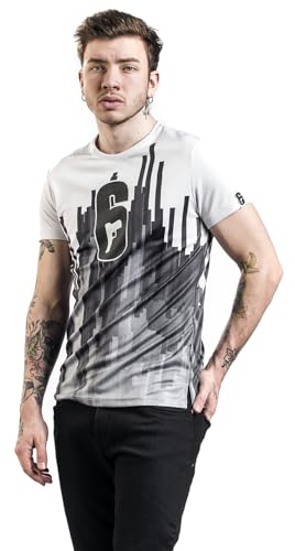 Rainbow Six Siege - Logo Hombre Camiseta Blanco M 100% poliéster Regular
