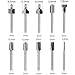 Wolfride 10Pcs HSS Router Bits, Carbide Engraving Bit Set with 1/8