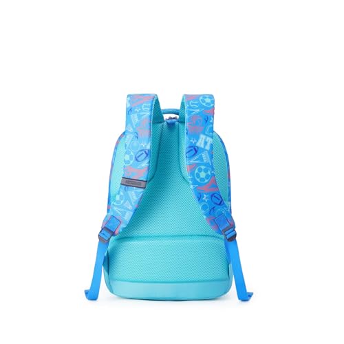 Image of American Tourister Drip | 33 Ltrs | 3 Compartments | Bottle Pocket | Ergonomic Padded Back Panel & Shoulder Straps | School Backpack for Boys & Girls | 1 Year International Warranty | Sports Blue