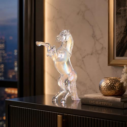 Figura de cristal de caballo LOGOFUN diseño claro miniatura 7
