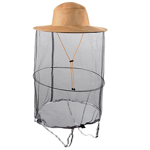 HunterBee Sombrero de Velo de Apicultura para Caza de Abejas, Gorra de Red para apicultores, Disfraz de Mosquitos, Insectos, Mosquitos, Sombreros de Malla