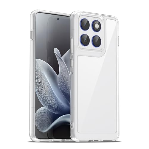 Image of Case for Motorola Edge 70 5G, Military Grade Drop Protection Clear Phone Case, Yellowing Resistant, Anti-Scratch Hard PC Back, Shockproof Hard Ultra-Thin Protective Cover, Transparent