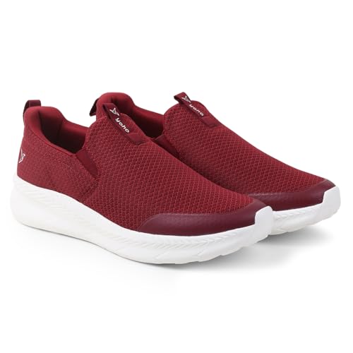 Image of YOHO Men's Walking Shoes with Memory Foam, Lightweight & Cushioned Slip on Sneakers Without Lace for Man|Comfortable & Stylish for Casual Wear Daily Use Walking & Gym SOS104