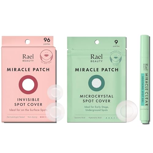 Rael Pimple Patches - Invisible Spot Cover (96 Count), Miracle Cl...