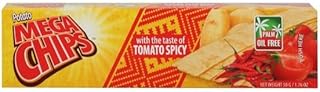 Mega Chips Natural Potato Chips With Spicy Tomatoes 50 gm