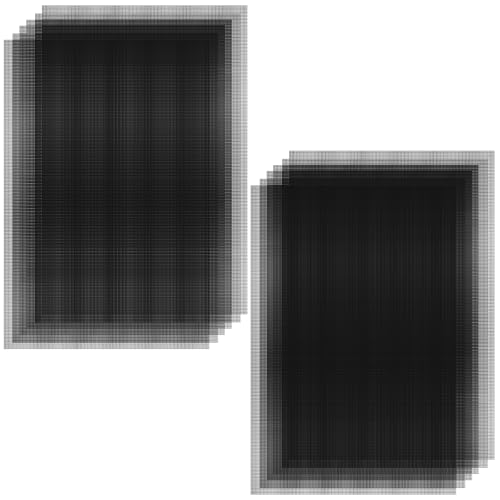 guduling 30pcs Bonsai Mesh Screen, Terrarium Mesh, 11.8 X 7.8 in Flower Pot Hole Mesh Pad, Substrate Barrier,Plant Drainage Meshs Hole Screens Gasket Keep Soil from Flowing Away (Black)