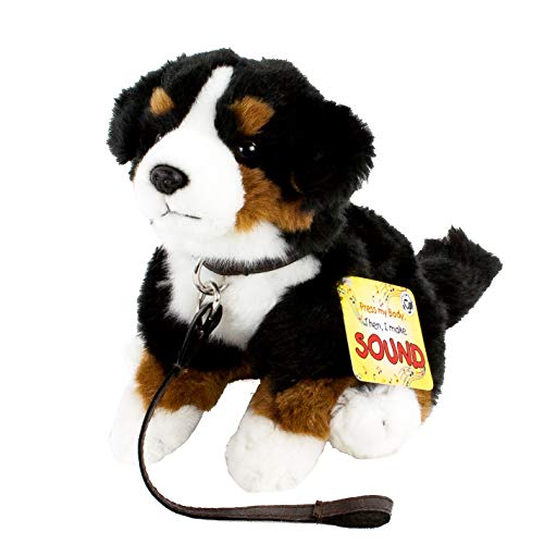Teddys Rothenburg Kuscheltier Berner Sennen mit Sound schwarz/braun/weiß 22 cm Plüschhund