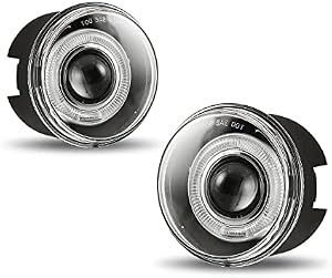 AUTOFREE Fog Lights Compatible with 05-10 Grand Cherokee/06-10 Commander/ 05-09 Dodge Dakota Fog Lamp Replacement with Bulbs H3 12V 55W- 1 Pair (Clear Lens)