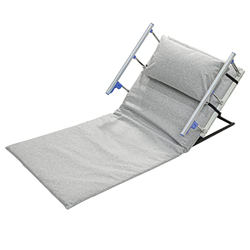 Electric Adjustable Bed Backrest Light Gray 190x75cm Portable Electric Lifting Bed Backrest Adjustable Medical Pillow Lifter with Remote
