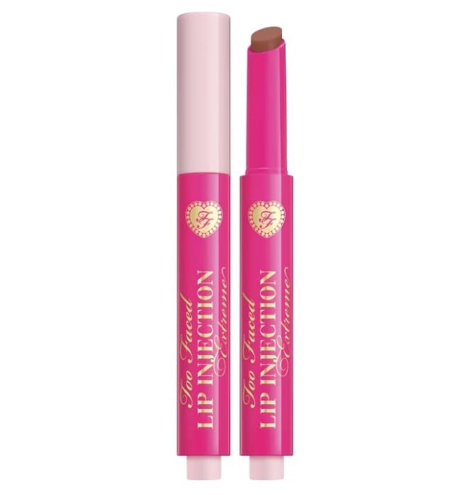 Too faced Lip Injection Extreme Plumping Clicks - Brillo labial con efecto volumen | 1.5 gramos | by BELLA | (VELVET CRUSH, 1.5 g (Paquete de 1))