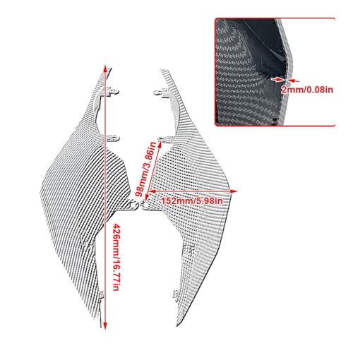 Couvercle carénage contre-pointe CB650R CBR650R rigide et aérodynamique - 7