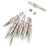wolfman 12 Stück 100gr 6.2mm Pfeilspitzen Jagdspitzen BogenschießenRecurve Compound Bogen Jagd...