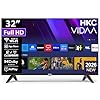 HKC Smart TV 32 Pouces (80 cm) FHD, sans Bord Connectée Télévision avec WiFi, Bluetooth, App Store, Triple Tuner(DVB-T/T2, DVB-C, DVB-S/S2), AirPlay (H32N1F-V, 2026)